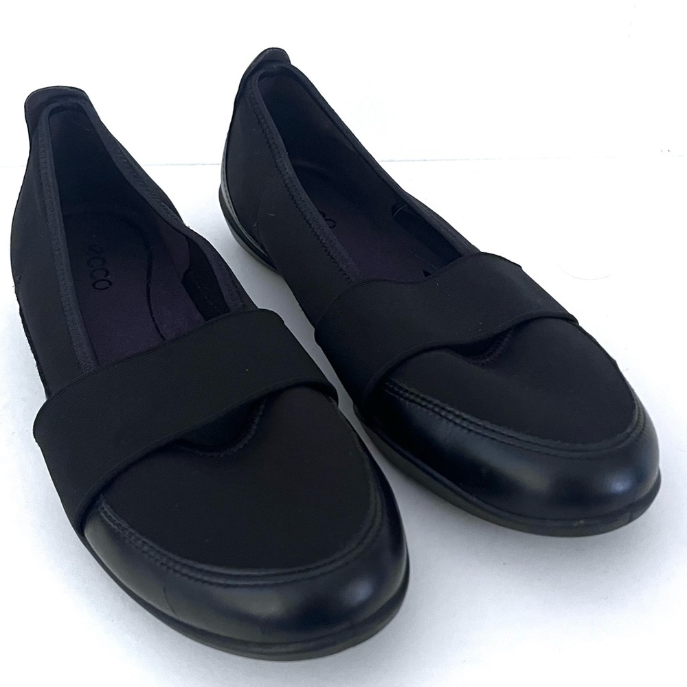 Ecco Bluma Ballet Flats Loafers Comfort Shoes Black Size 9.5 US Eur 40